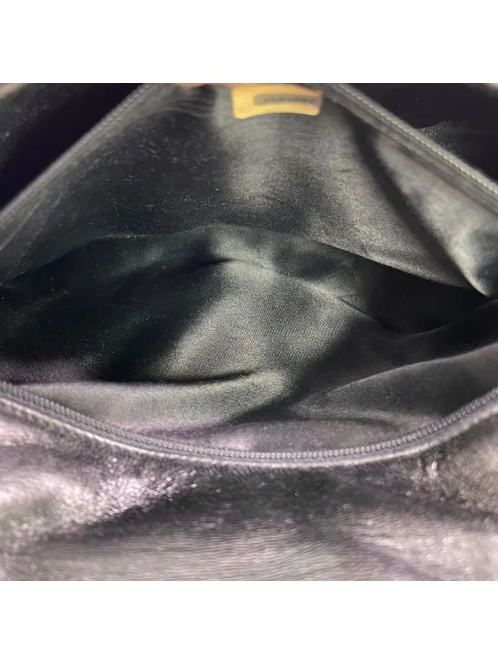 Chanel Vintage Quilted CC Logo Fringe Black